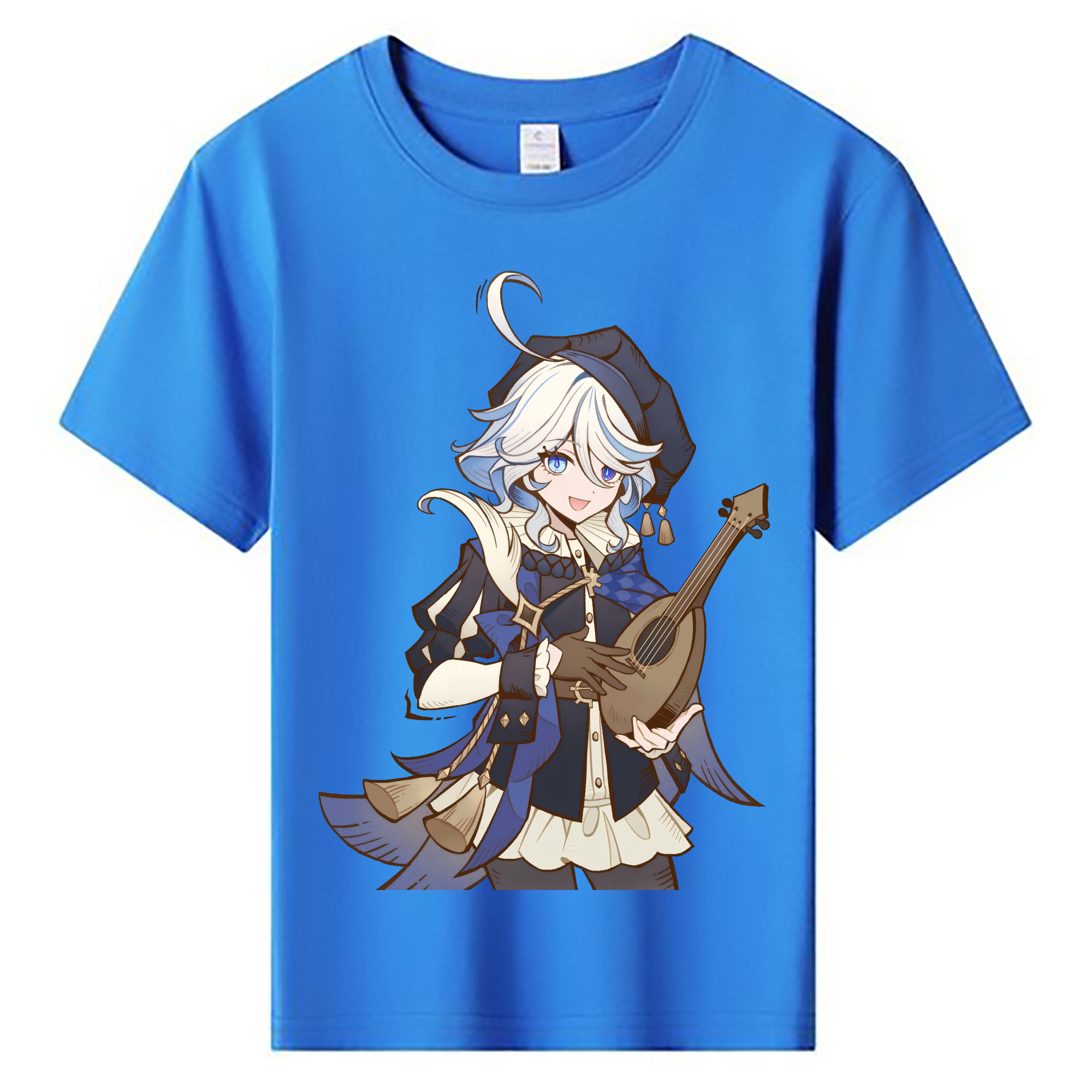 げんし神 フリーナ genshin Furina 綿100％キッズTシャツ（フロントプリント）